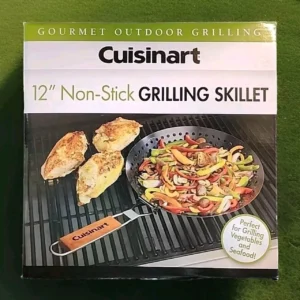 Cuisinart 12" Non-Stick Grilling Skillet - Gourmet Outdoor Cooking Grill