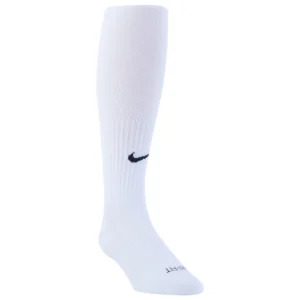 Nike Unisex Classic II Cushion Over-the-Calf Soccer Sock, White, Size Men 8-12